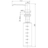 Дозатор для жидких моющих средств LEMARK LM8201S, врезной LM8201BLN
