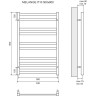 Полотенцесушитель электрический LEMARK MELANGE П10 LM49810EW 500x800 белый
