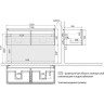 Тумба LEMARK BUNO MINI 125 см под 2 раковины, подвесная, 2 ящика, белый глянец LM05BM125T
