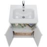 Тумба LEMARK ROMANCE 60 см под раковину, подвесная/напольная, 2-х дверная, белый глянец LM07R60T